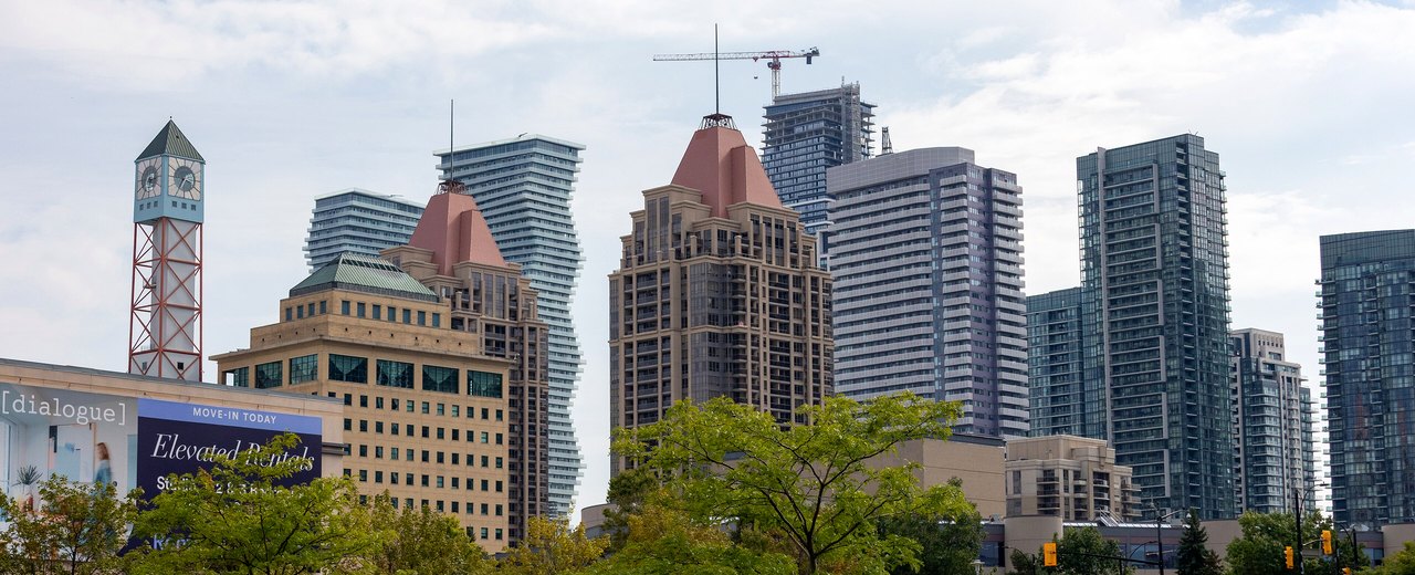 Mississauga city-specific skyline and landmark banner for CityPage