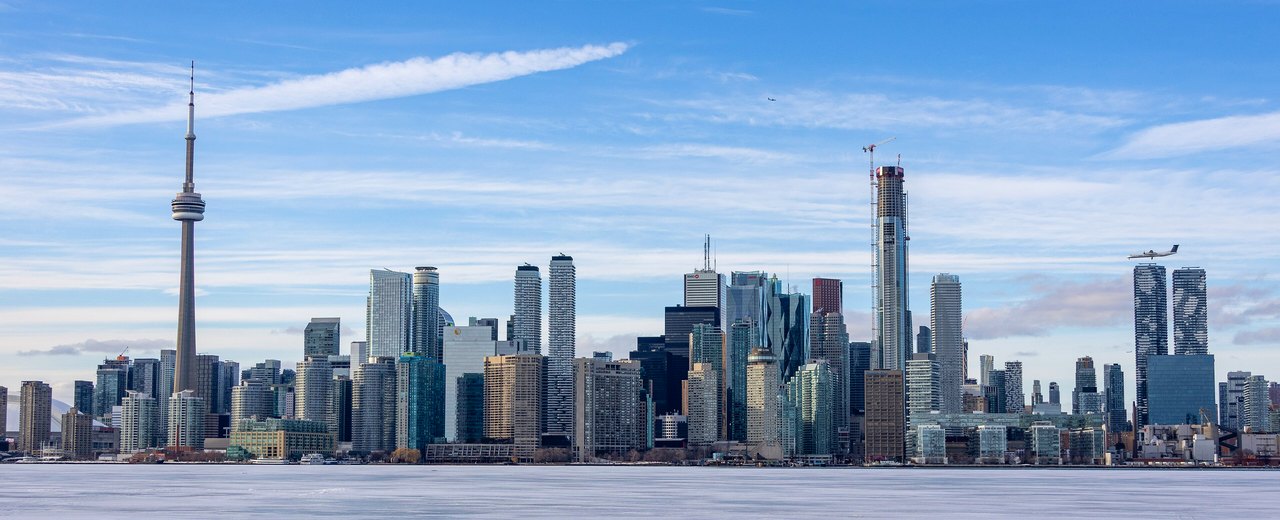 Toronto city-specific skyline and landmark banner for CityPage