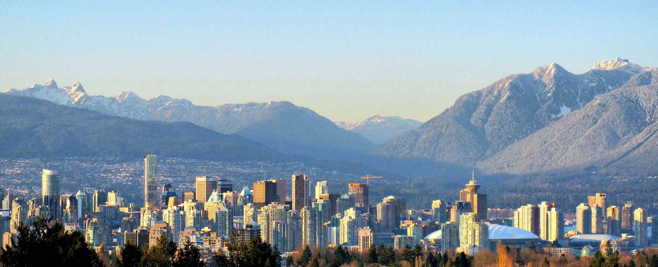 Vancouver city-specific skyline and landmark banner for CityPage